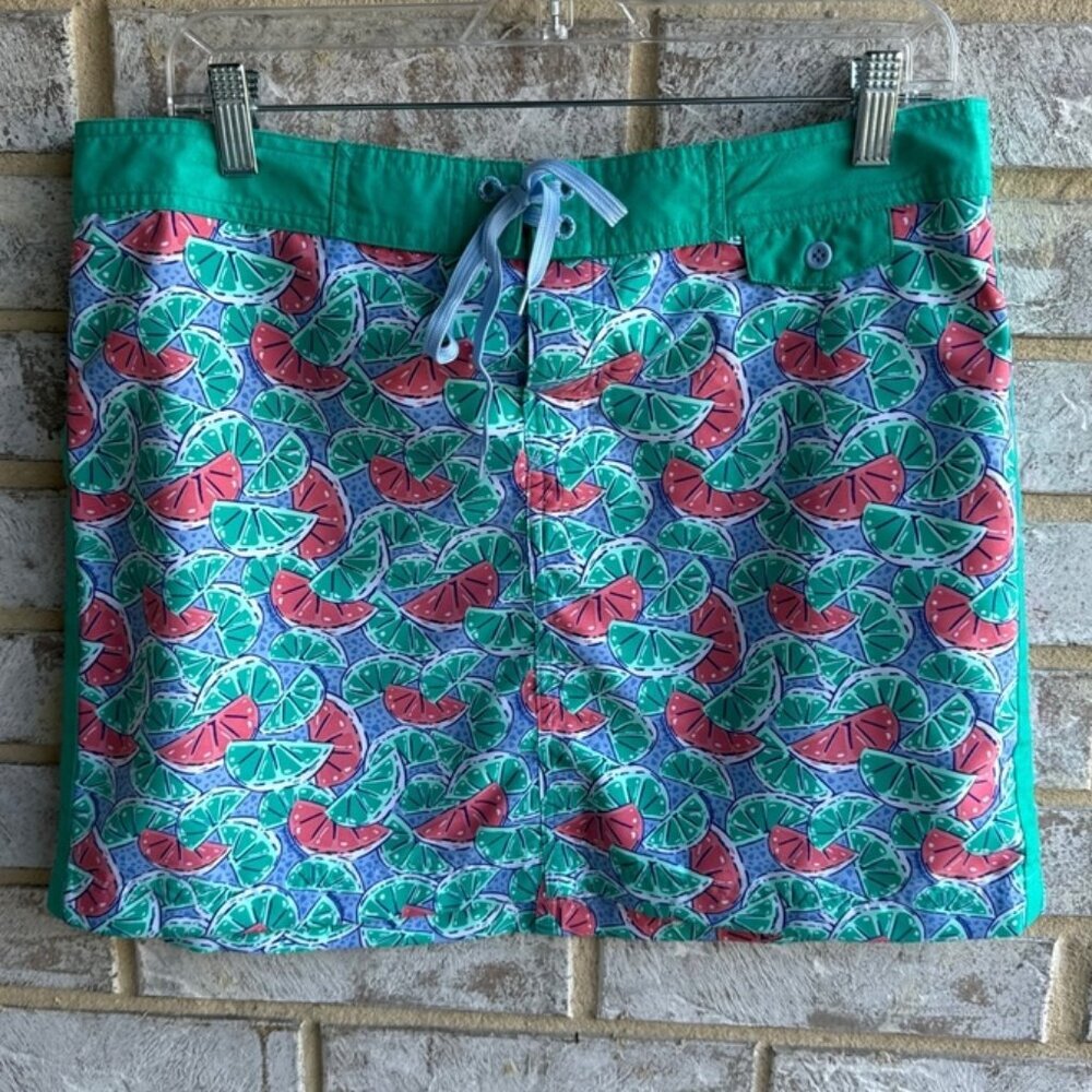 Vineyard Vines Grapefruit Lime Pattern Beach Skirt Women's Size 8.